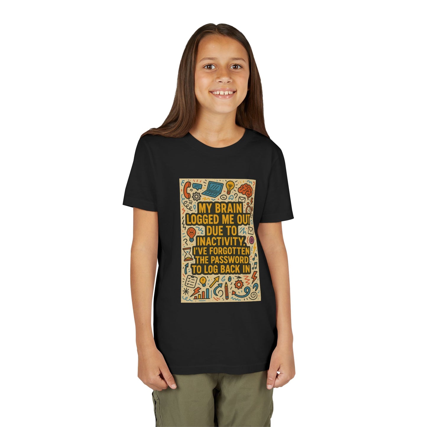 Logged Out Youth Unisex Short Sleeve Crewneck Tee