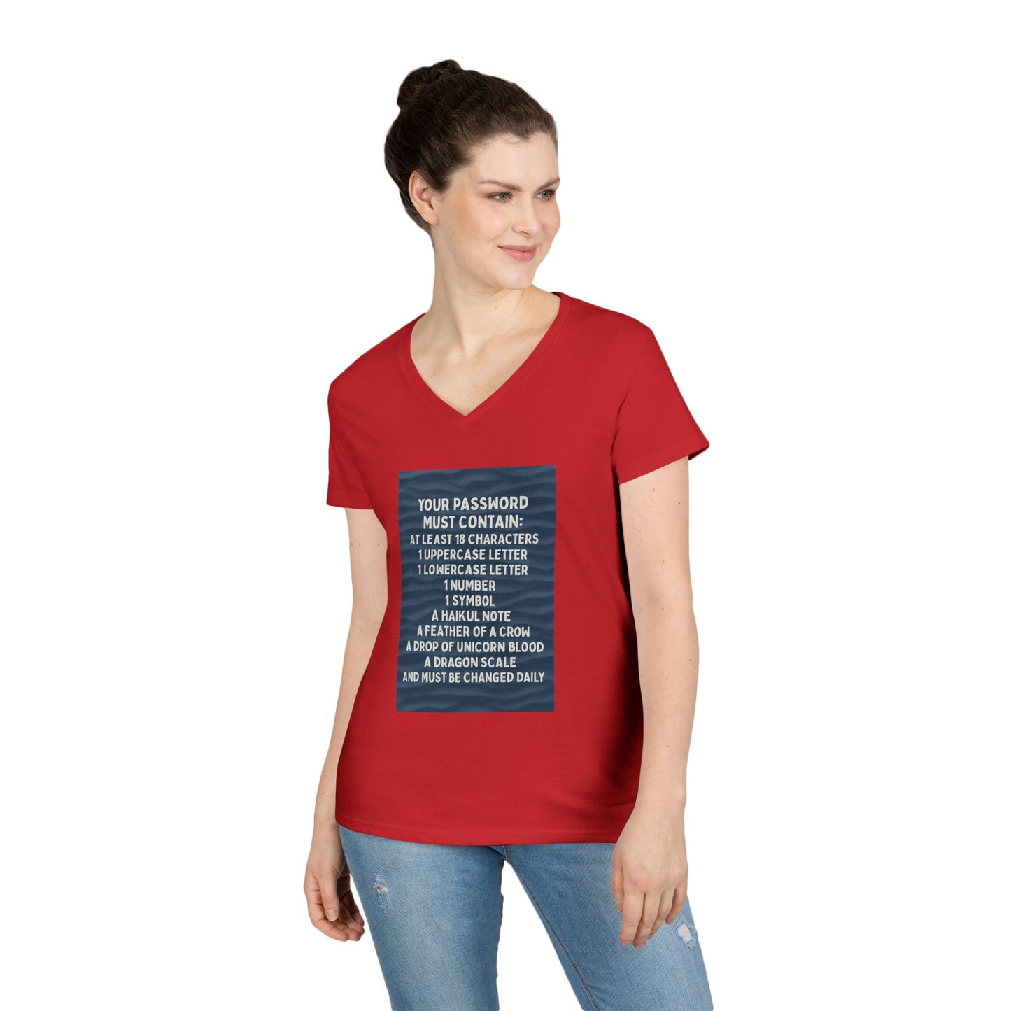 Password Women's V-Neck T-Shirt