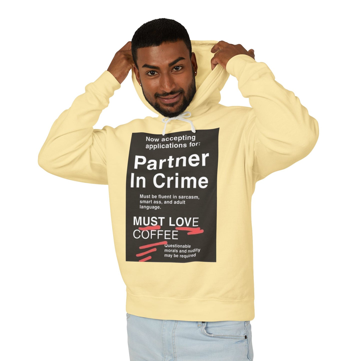 Partner In Crime Unisex Lightweight Hoodie