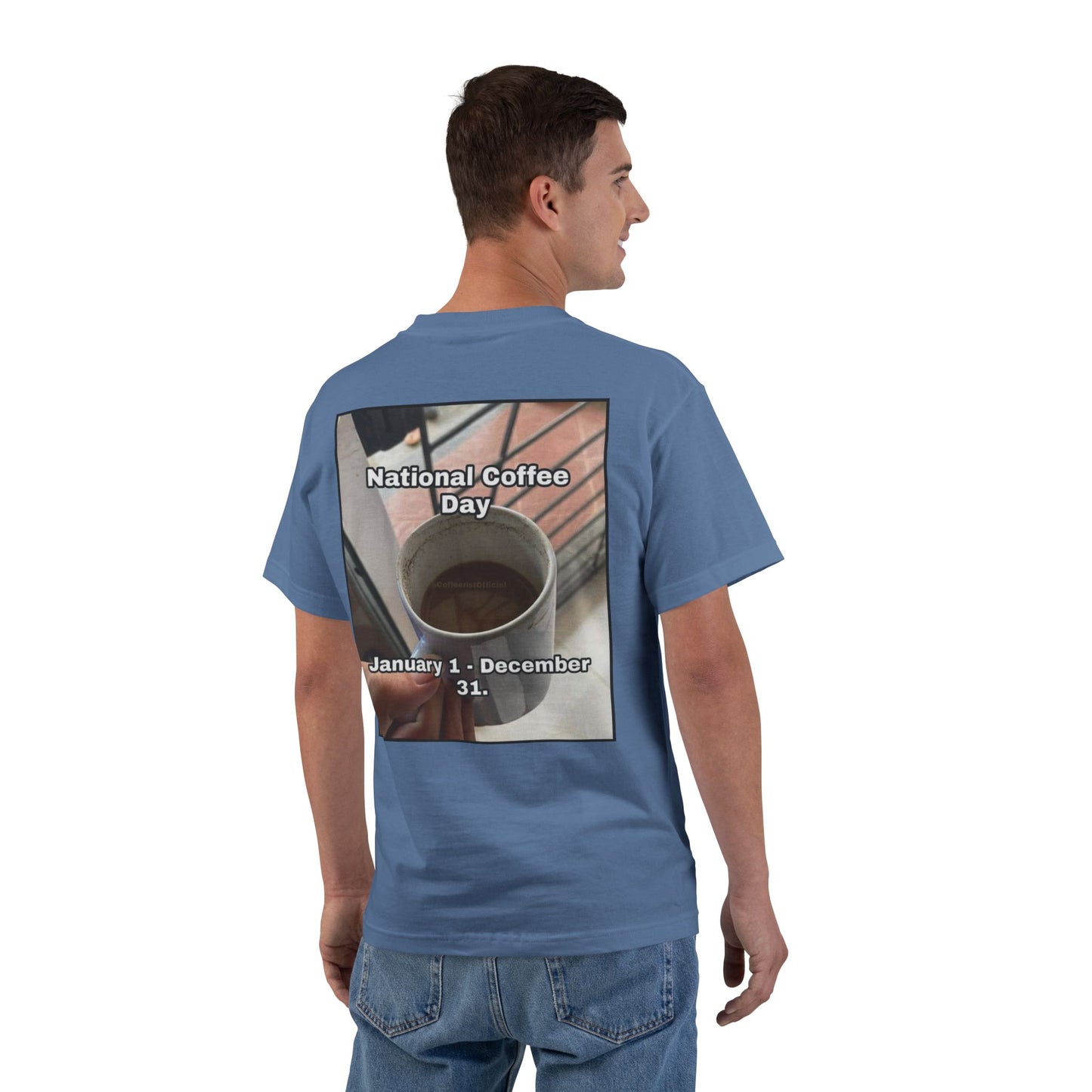 National Coffee Day Men's Short-Sleeve Crewneck Tee