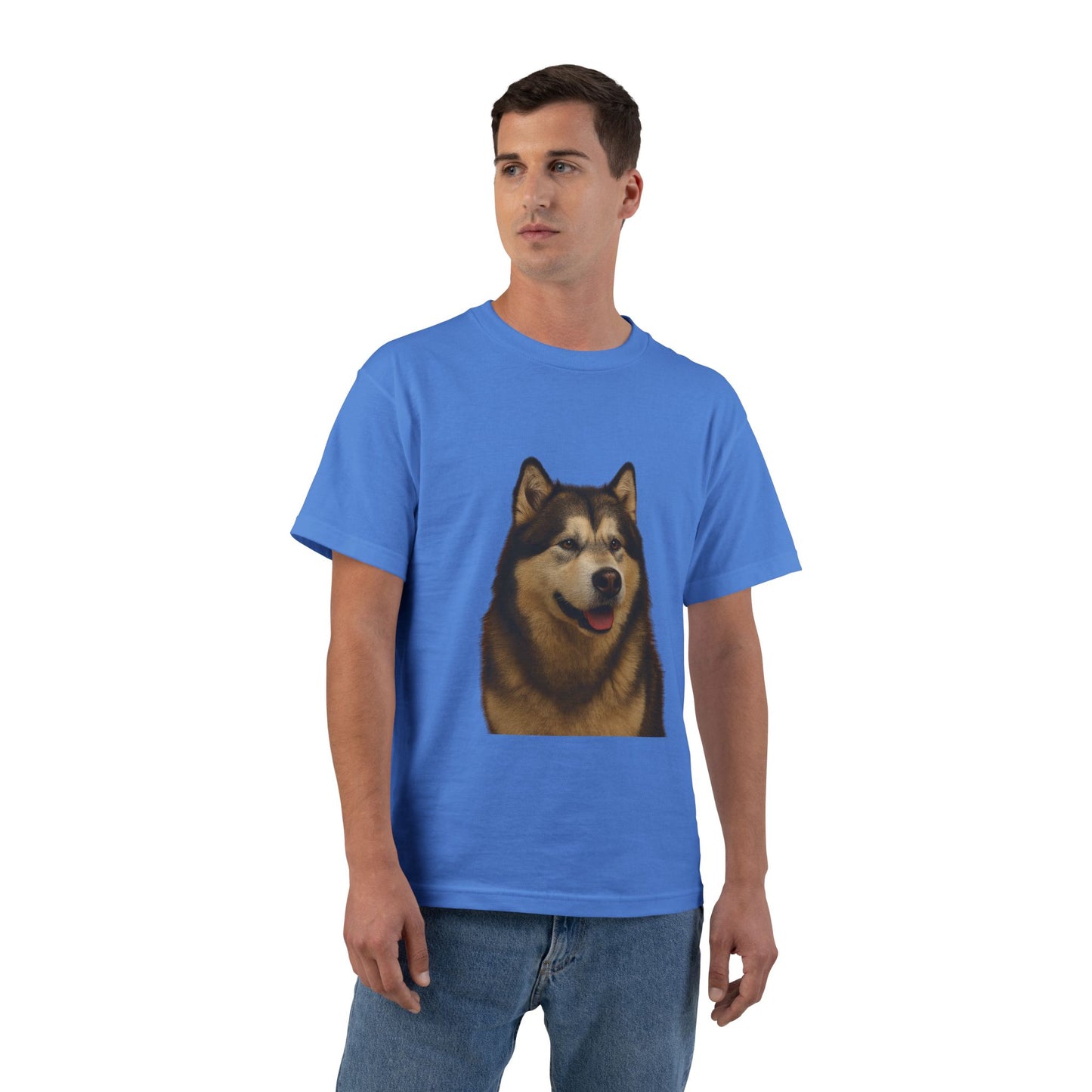 Malamute Head Men's Short-Sleeve Crewneck Tee