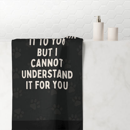 I Cannot Understand It For You Mink-Cotton  Beach Towel
