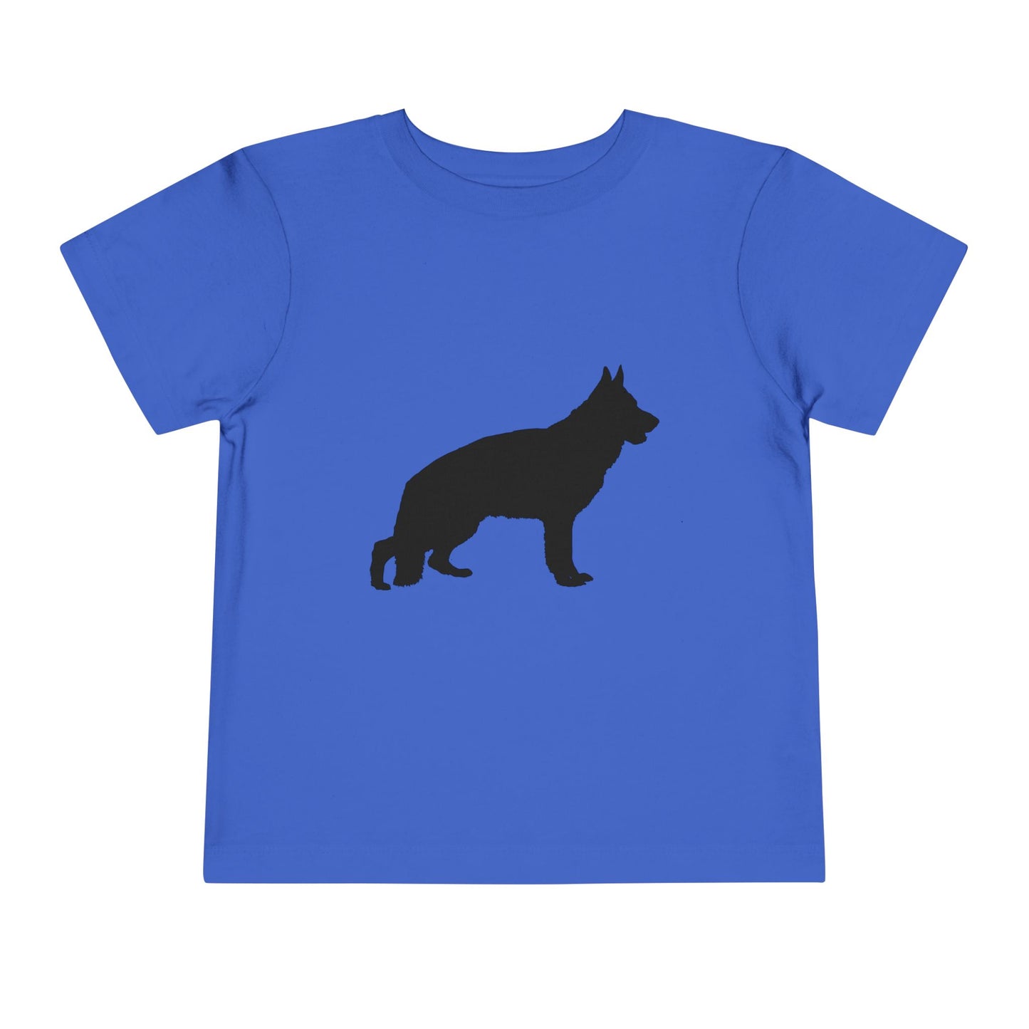 German Shepherd Silhouette Toddler Unisex Short Sleeve Crewneck Tee