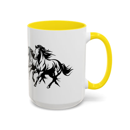 Horsin' Around 2-Tone Coffee Mug