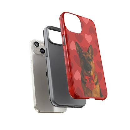 Cupid's Companion German Shepherd iPhone Case