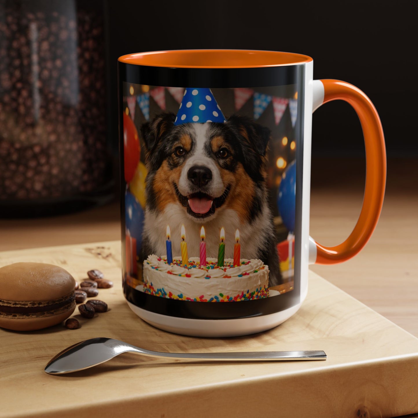 Birthday Buddy Aussie 2-Tone Coffee Mug