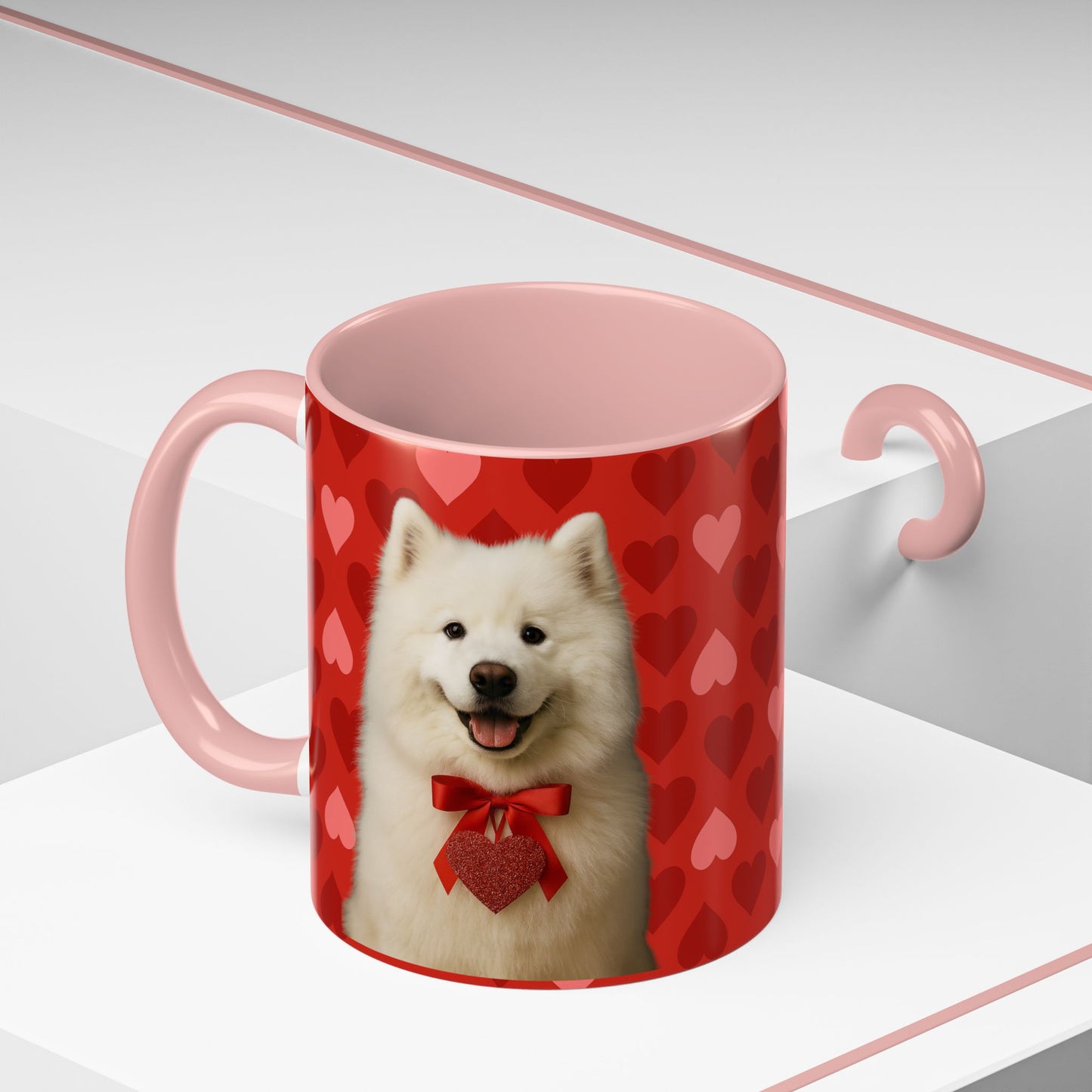 Cupid's Companion Samoyed 2-Tone Coffee Mug