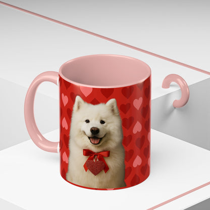 Cupid's Companion Samoyed 2-Tone Coffee Mug
