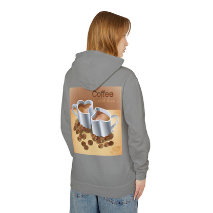 Coffee With Love Unisex Lightweight Hoodie