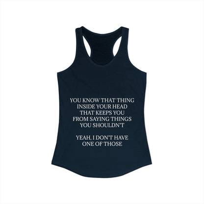 No Filter Women's Racerback Tank
