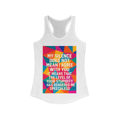 Speechless Women's Racerback Tank