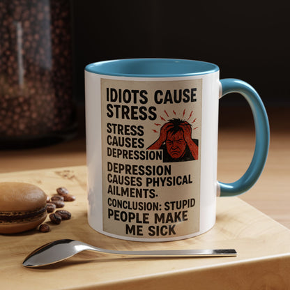 Stupid People 2-Tone Coffee Mug