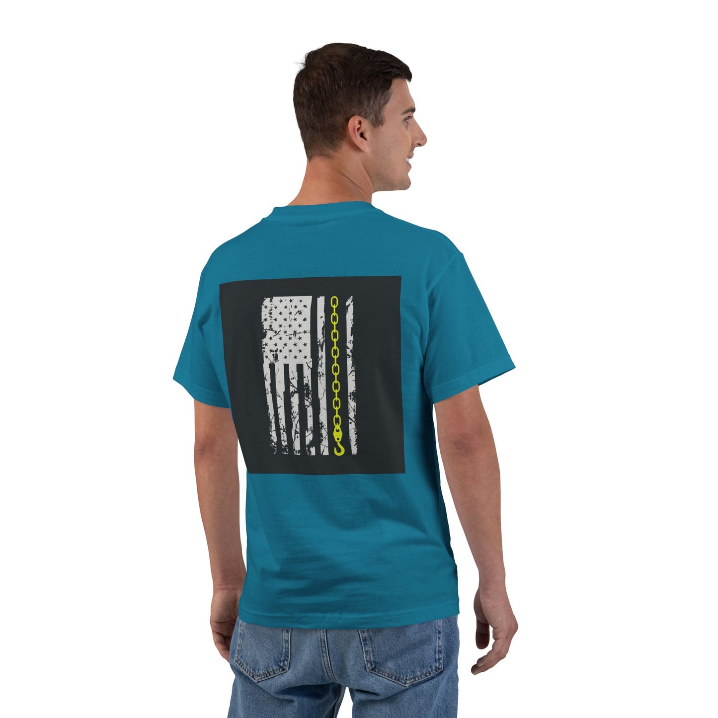 Thin Yellow Line Men's Short-Sleeve Crewneck Tee