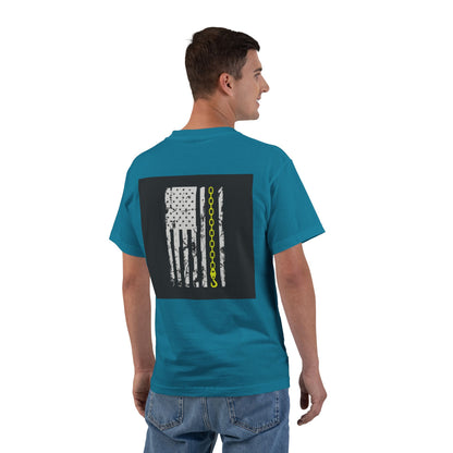 Thin Yellow Line Men's Short-Sleeve Crewneck Tee