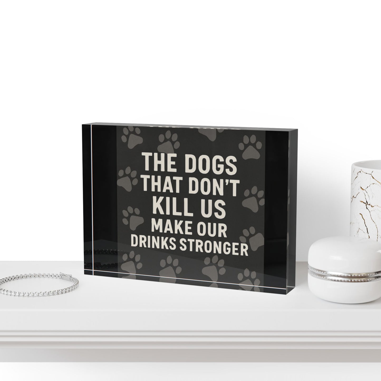 Drinks Stronger Acrylic Photo Block
