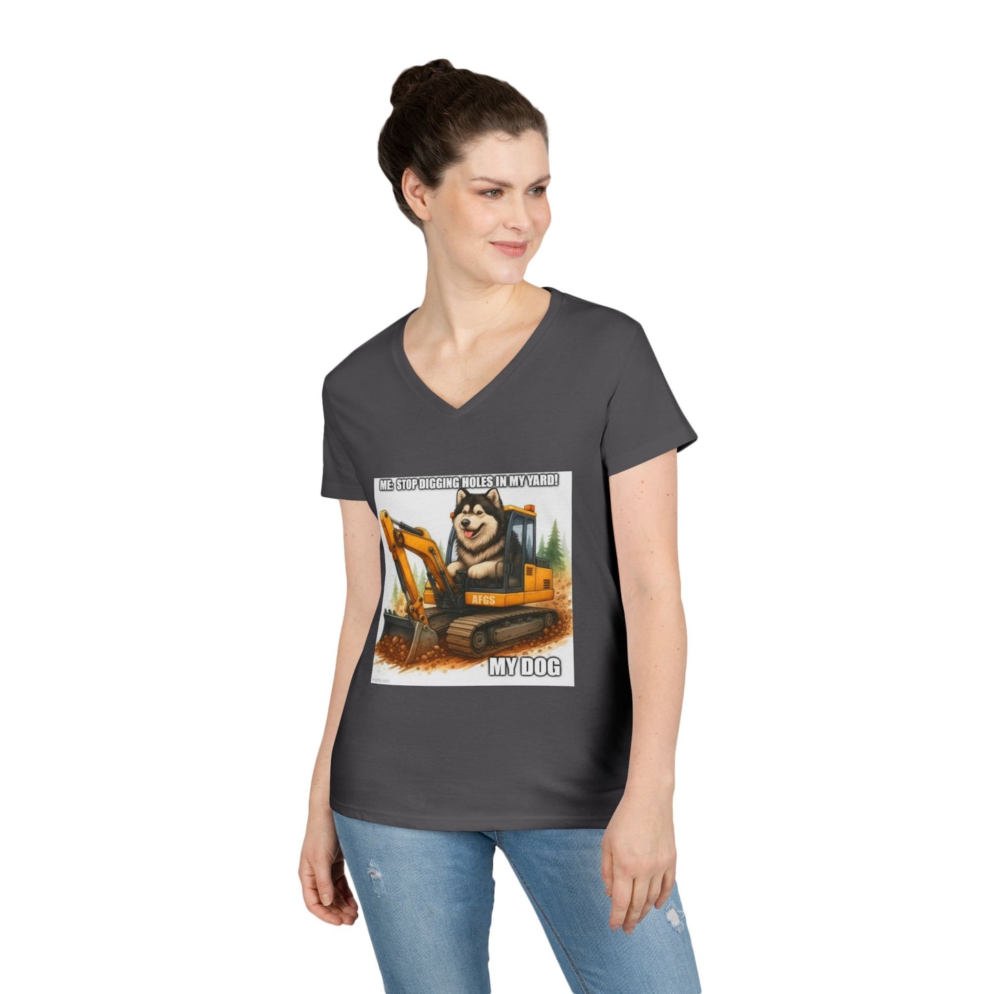 Digmaster 2000 Women's V-Neck T-Shirt