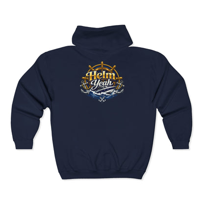 Helm Yeah Unisex Full Zip Hoodie