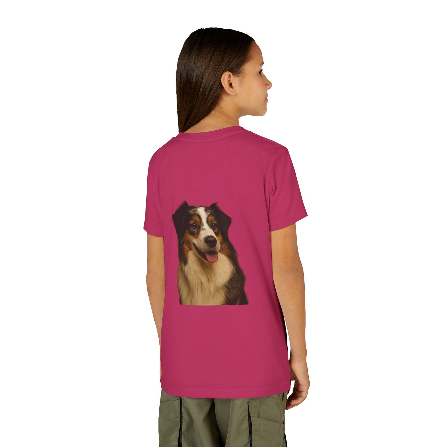 Aussie Head Youth Unisex Short Sleeve Crewneck Tee