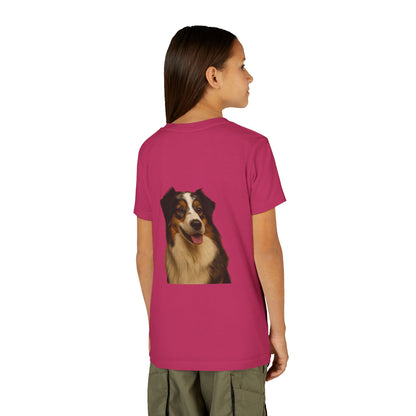 Aussie Head Youth Unisex Short Sleeve Crewneck Tee