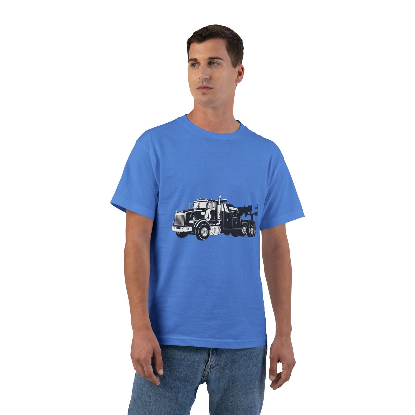 Heavy Tow Truck Men's Short-Sleeve Crewneck Tee