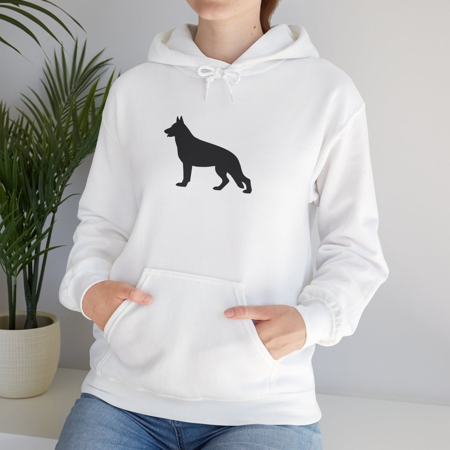 German Shepherd Silhouette Unisex Hoodie