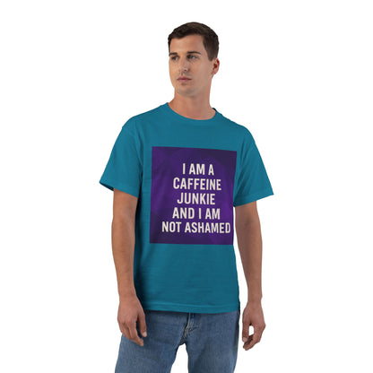 Caffeine Junkie Men's Short-Sleeve Crewneck Tee