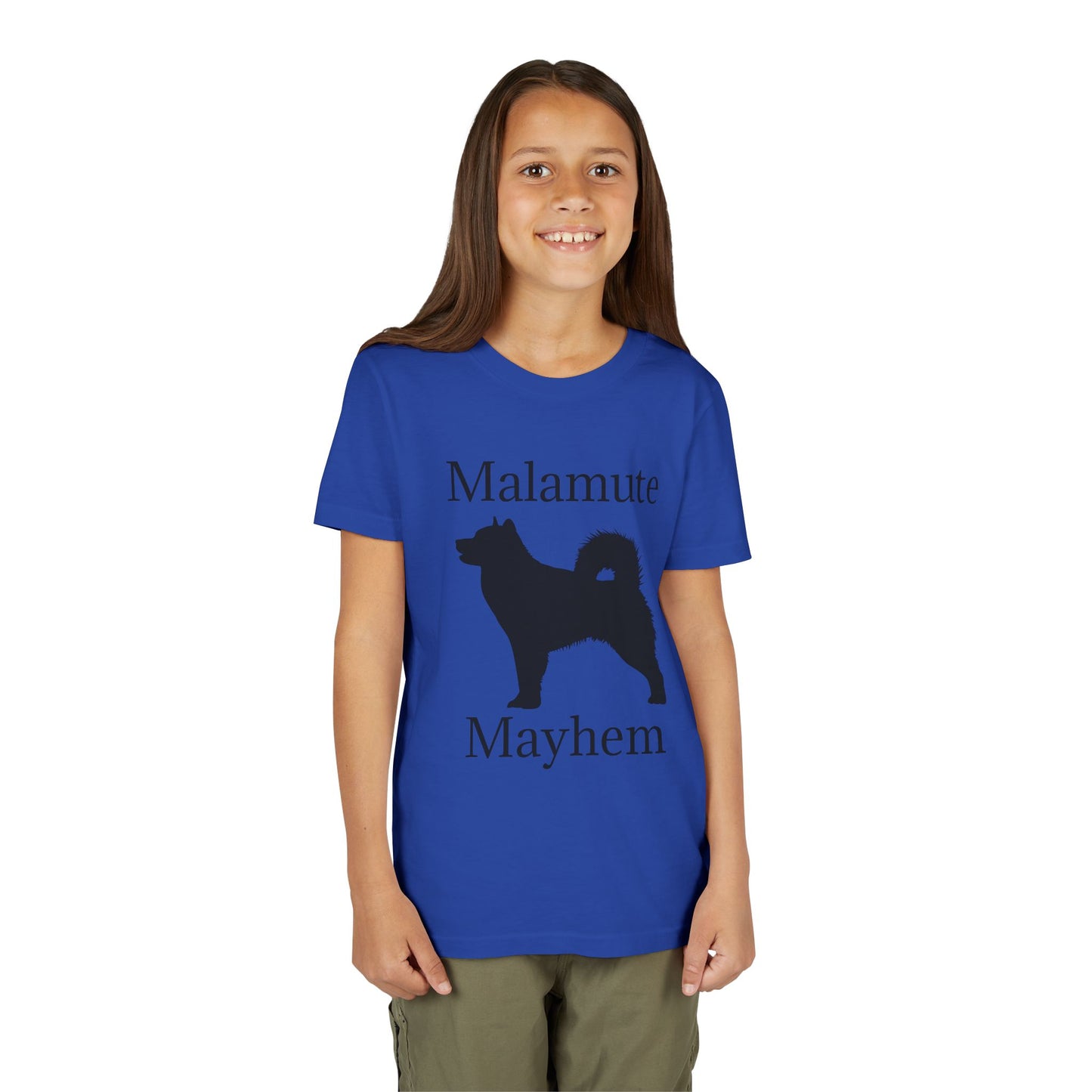 Malamute Mayhem Youth Unisex Short Sleeve Crewneck Tee