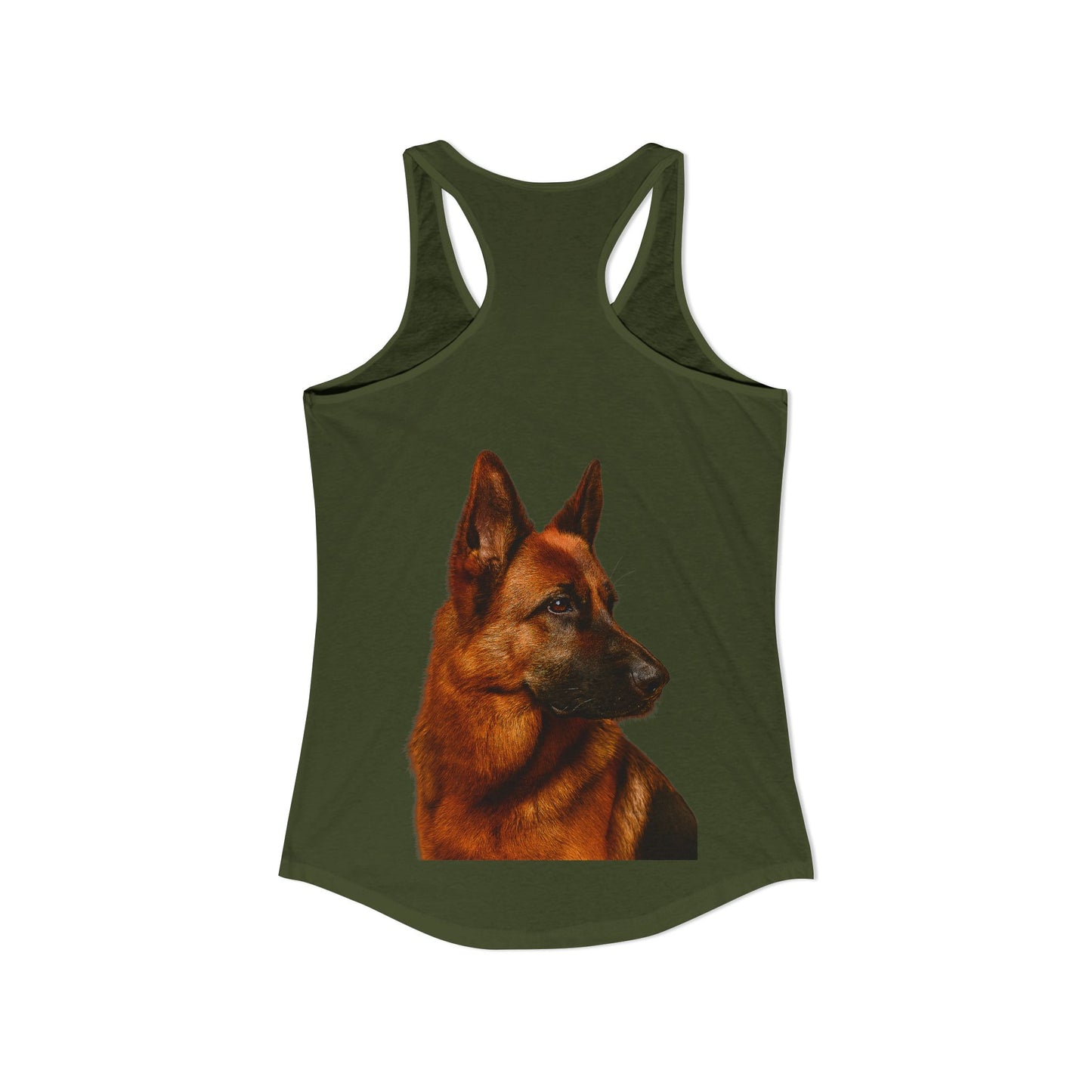 German Shepherd Head Women's Racerback Tank