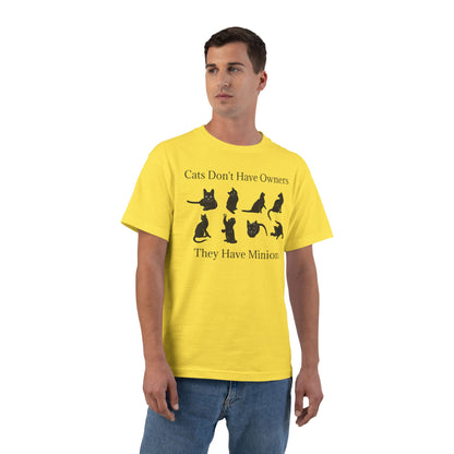 Cat Minions Men's Short-Sleeve Crewneck Tee