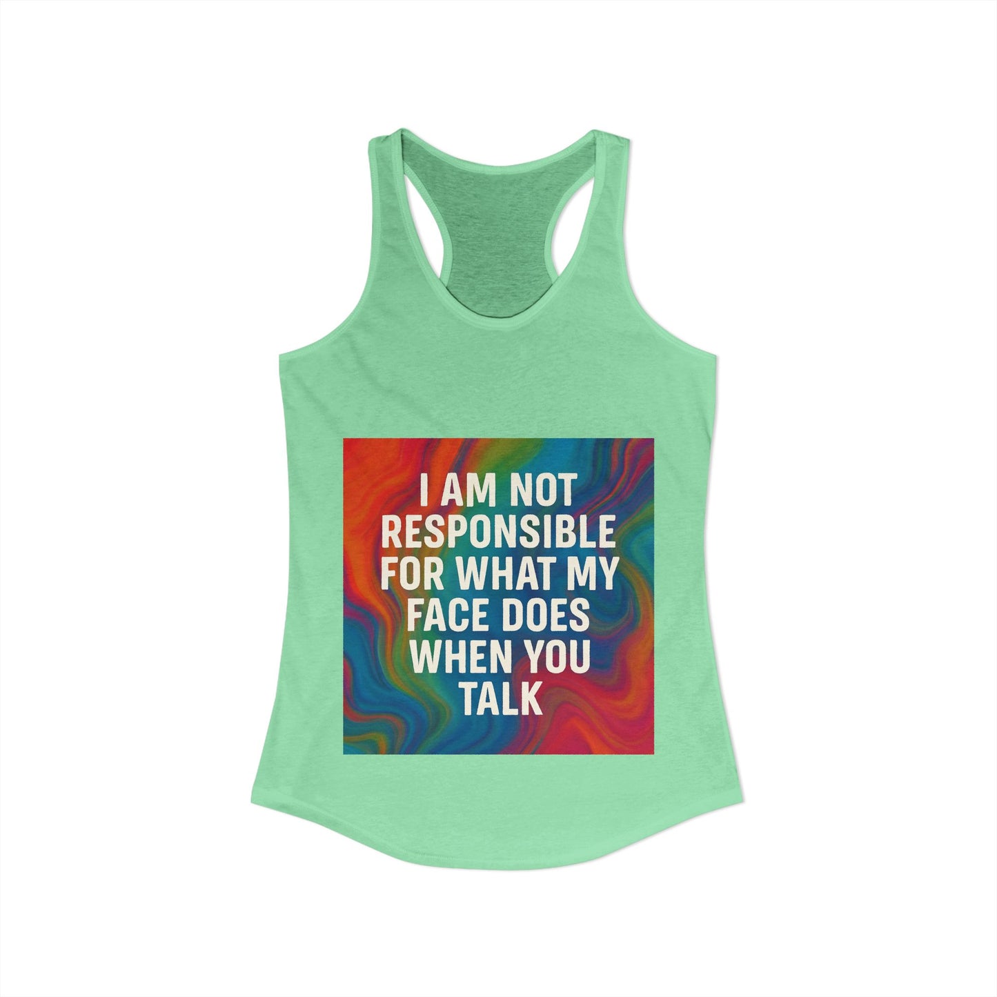 When You Talk Women's Racerback Tank