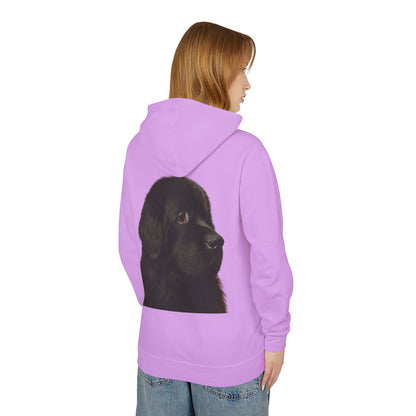 Newfie Head Unisex Lightweight Hoodie