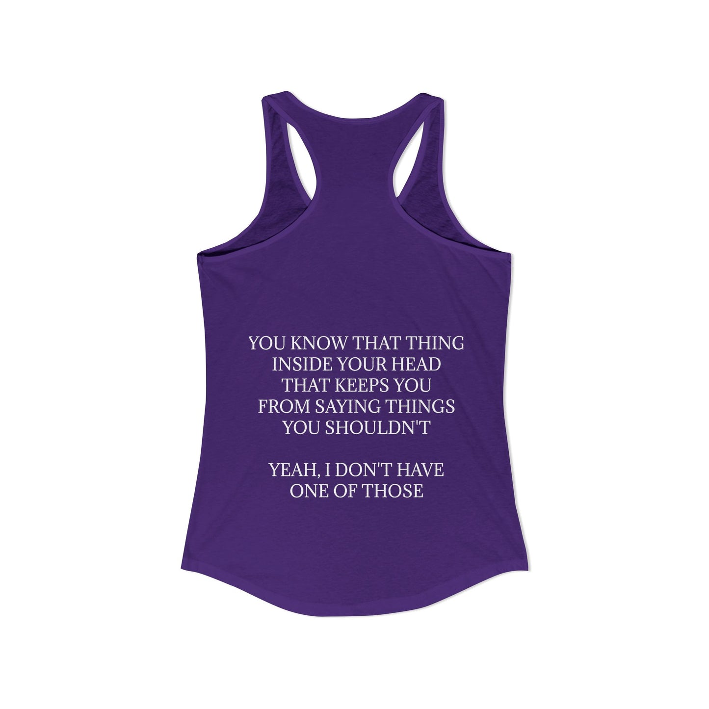 No Filter Women's Racerback Tank