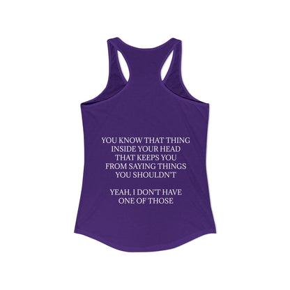 No Filter Women's Racerback Tank
