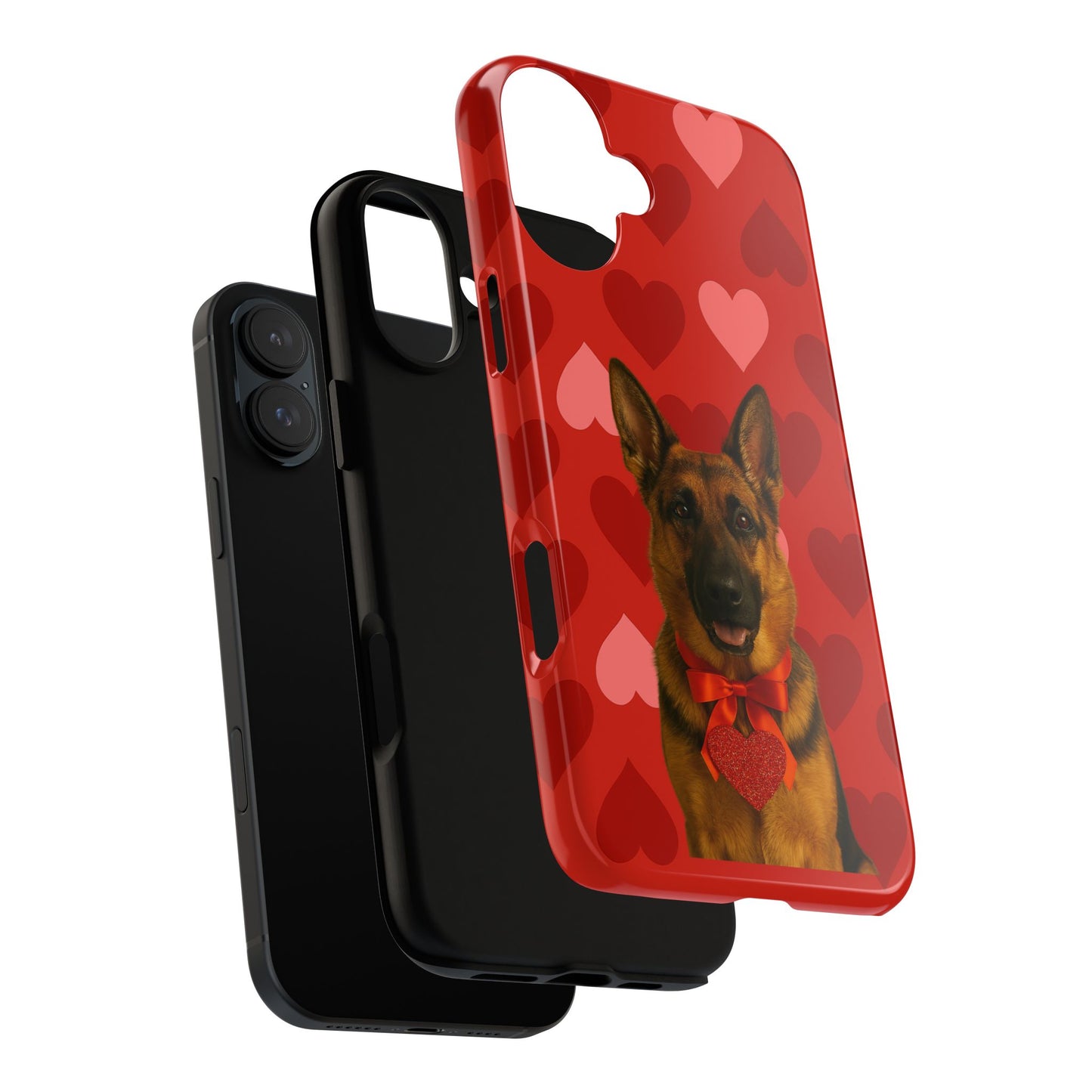Cupid's Companion German Shepherd iPhone Case