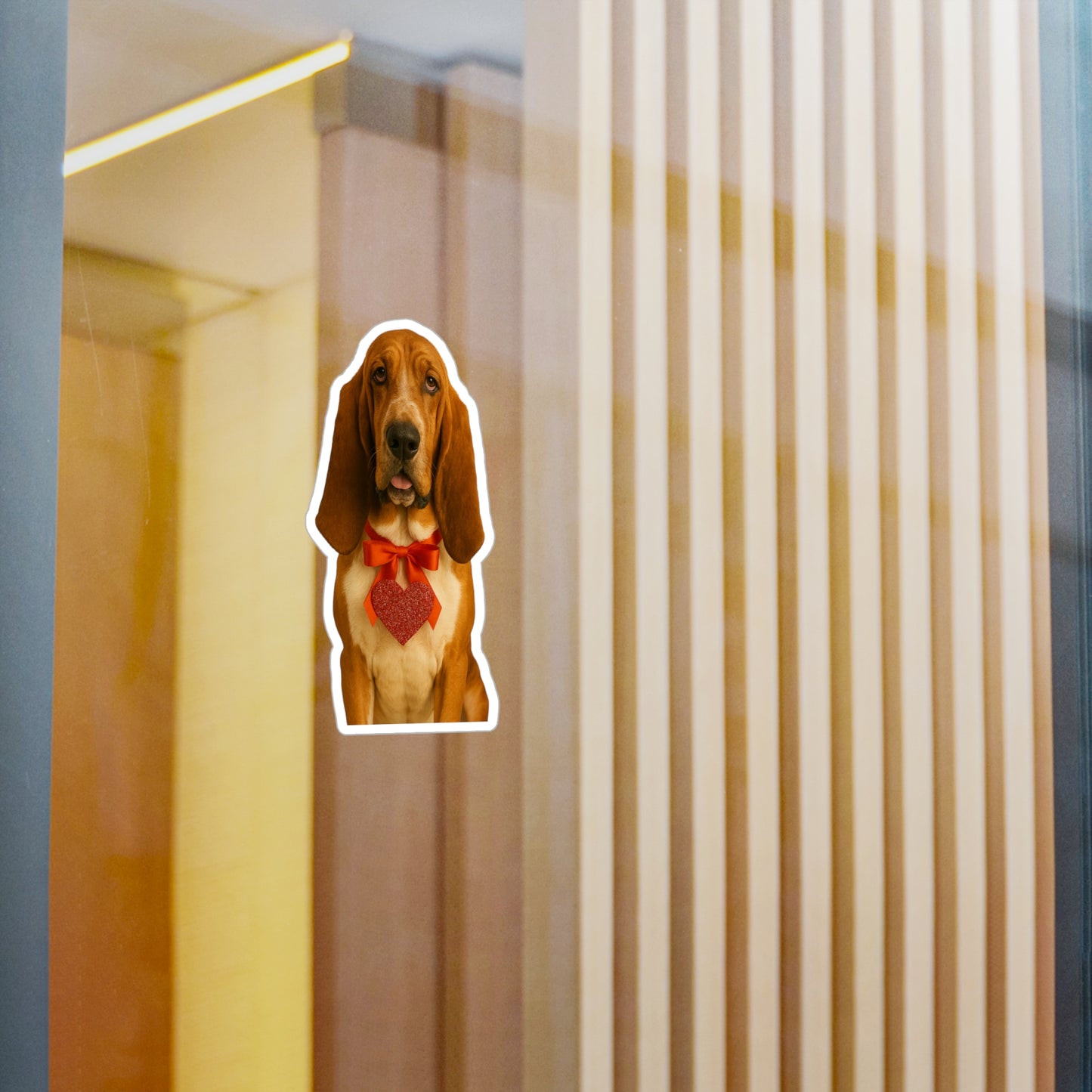 Cupid's Companion Basset Vinyl Decal