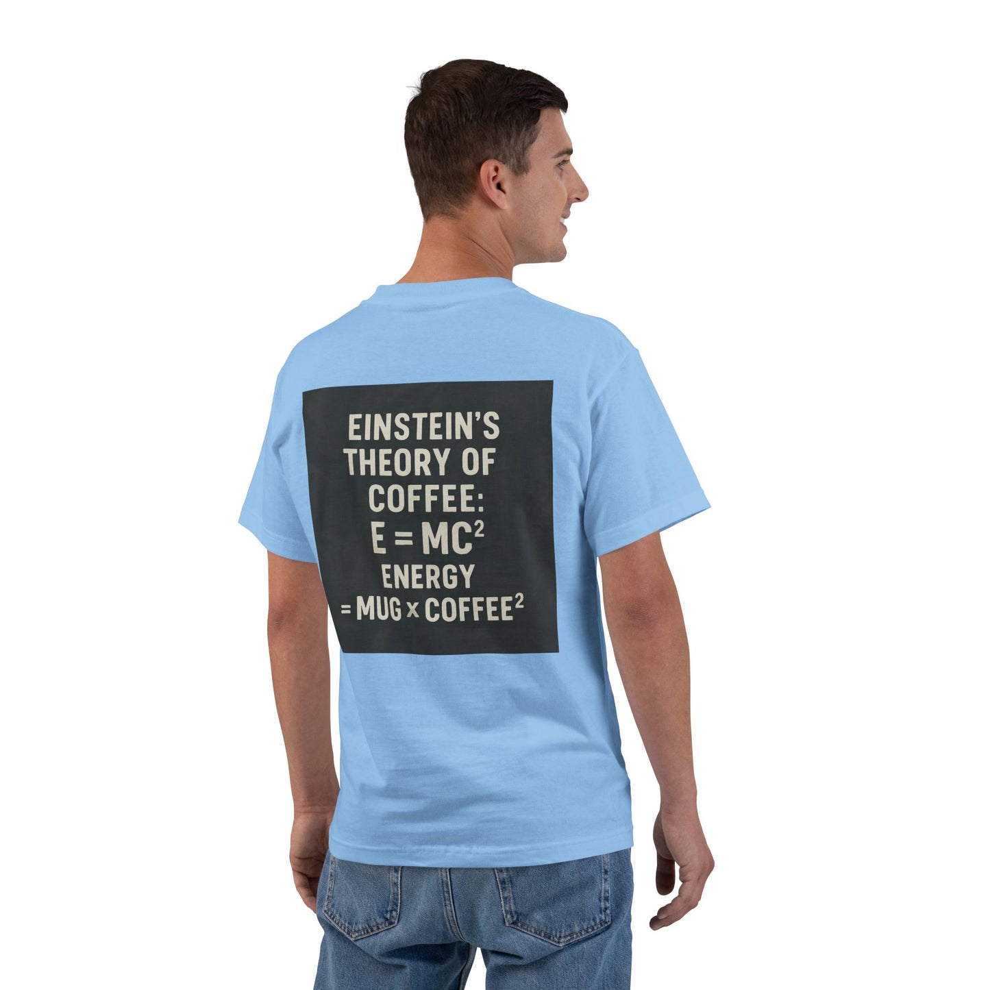Einstein's Theory Of Coffee Men's Short-Sleeve Crewneck Tee