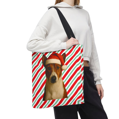 Santa Paws Basenji Tote Bag