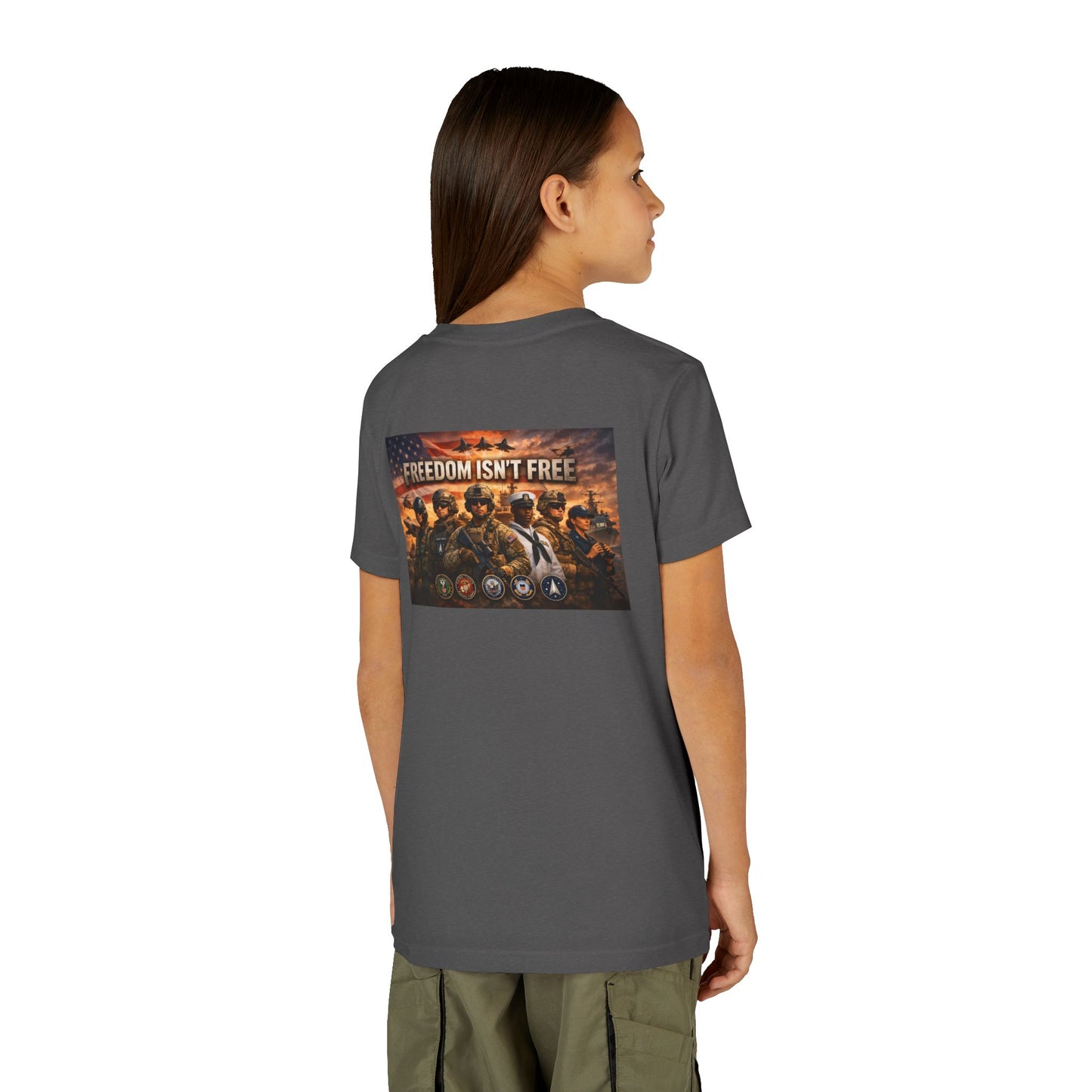 Freedom Isn't Free Youth Unisex Short Sleeve Crewneck Tee