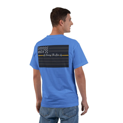 Thin Yellow Line Men's Short-Sleeve Crewneck Tee