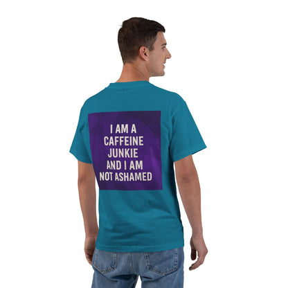 Caffeine Junkie Men's Short-Sleeve Crewneck Tee