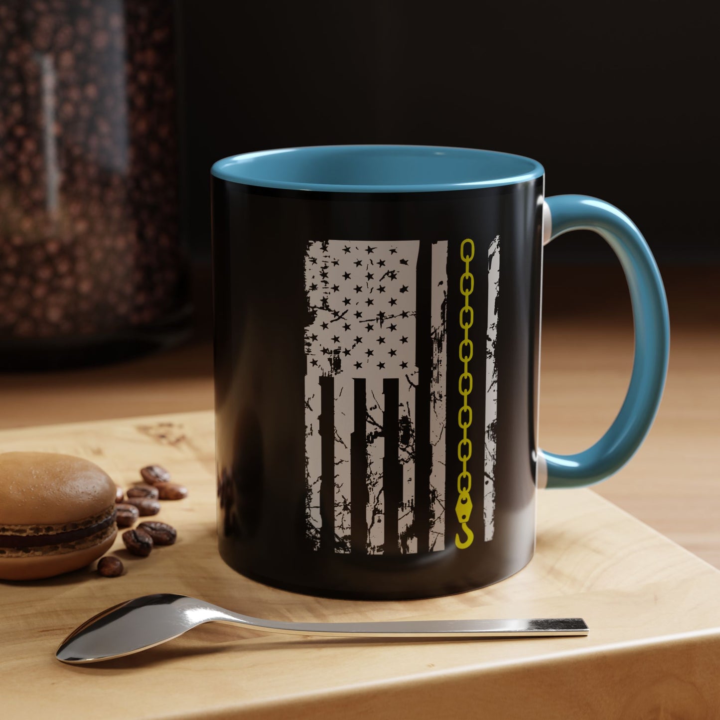 Thin Yellow Line 2-Tone Coffee Mug