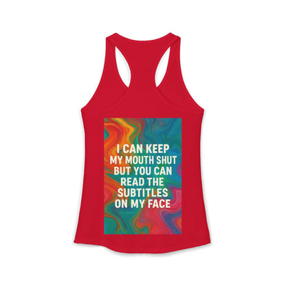Subtitles Women's Racerback Tank