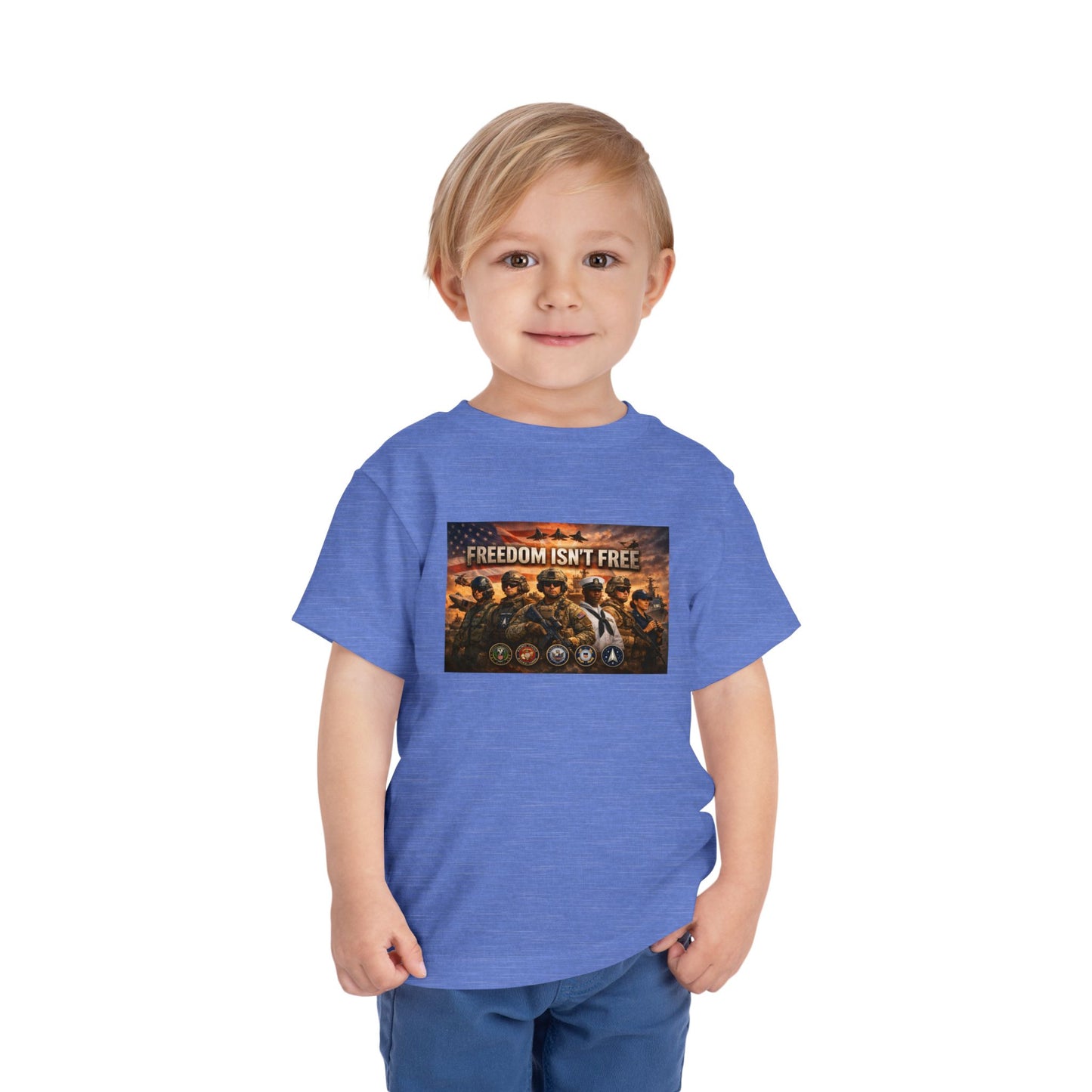 Freedom Isn't  Free Toddler Unisex Short Sleeve Crewneck Tee