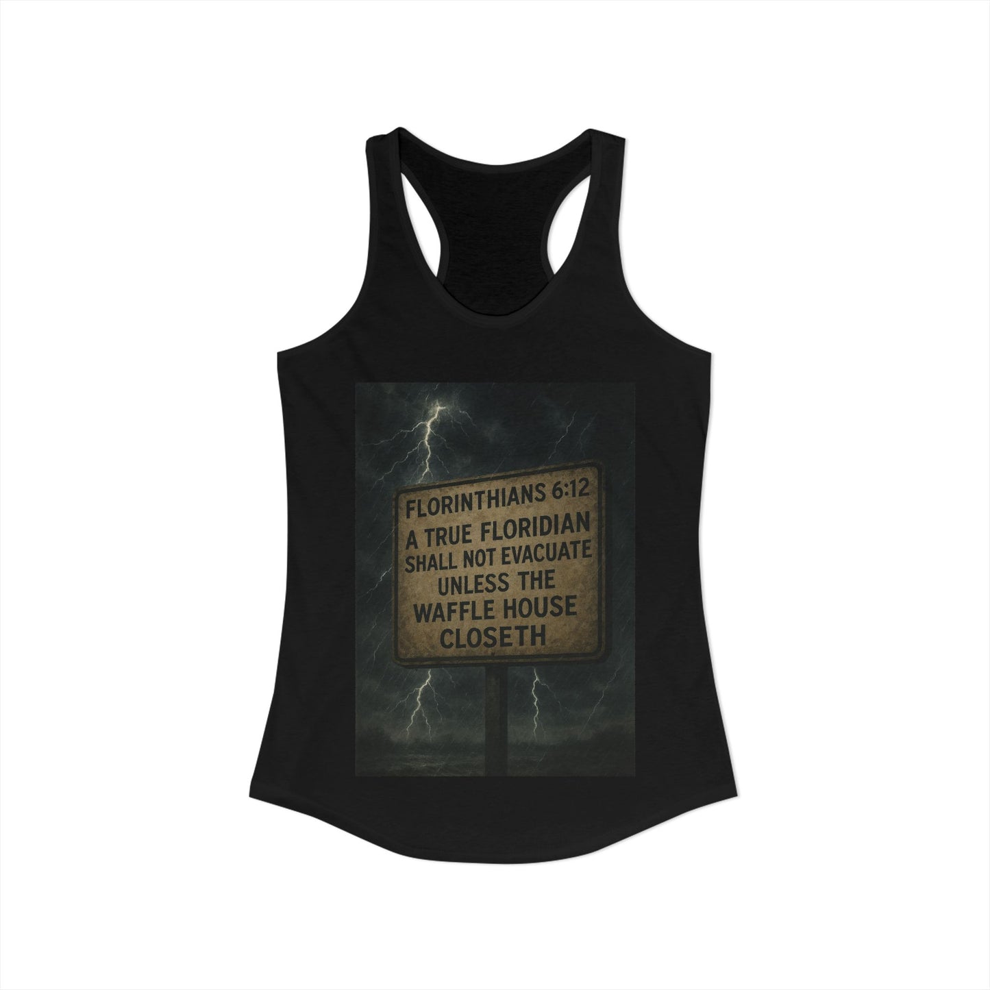 Florinthians 6:12 Women's Racerback Tank