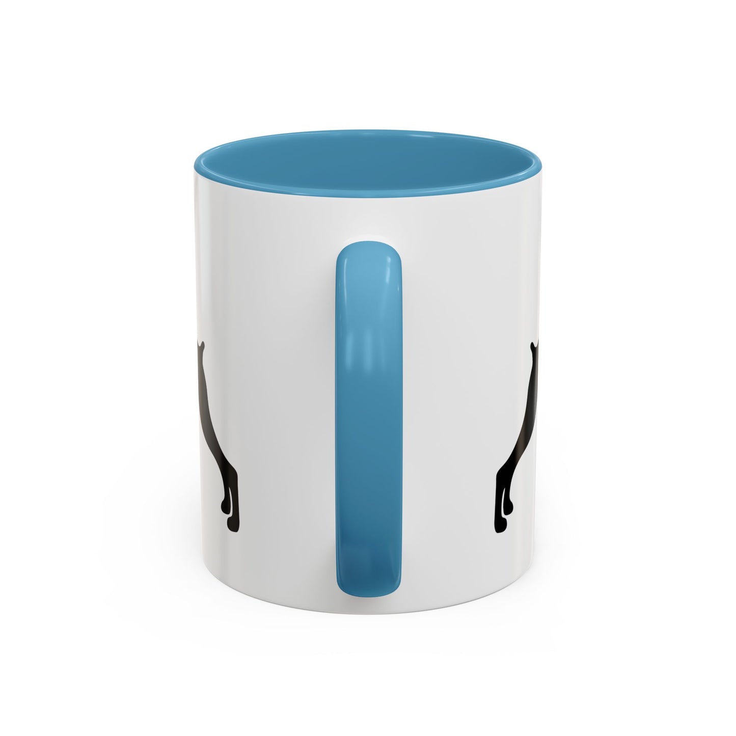 Doberman Silhouette 2-Tone Coffee Mug