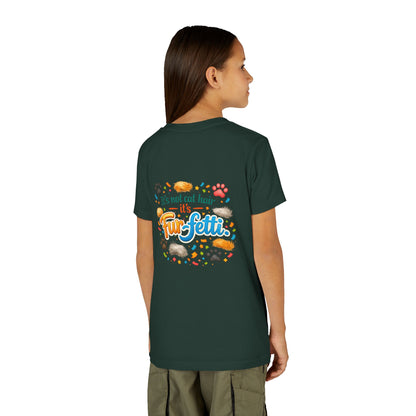 Fur-Fetti Cat Youth Unisex Short Sleeve Crewneck Tee