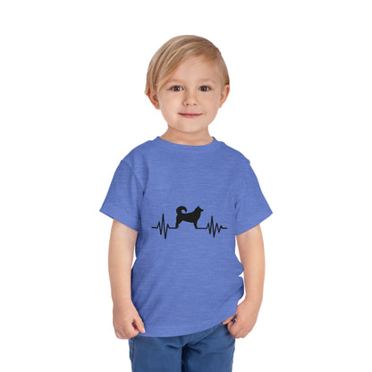 My Heart Beats For Malamutes Toddler Unisex Short Sleeve Crewneck Tee
