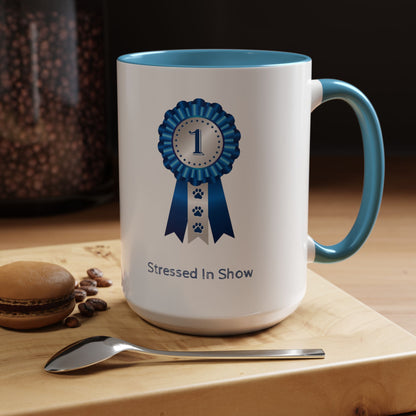 Stressed In Show 2-Tone Coffee Mug