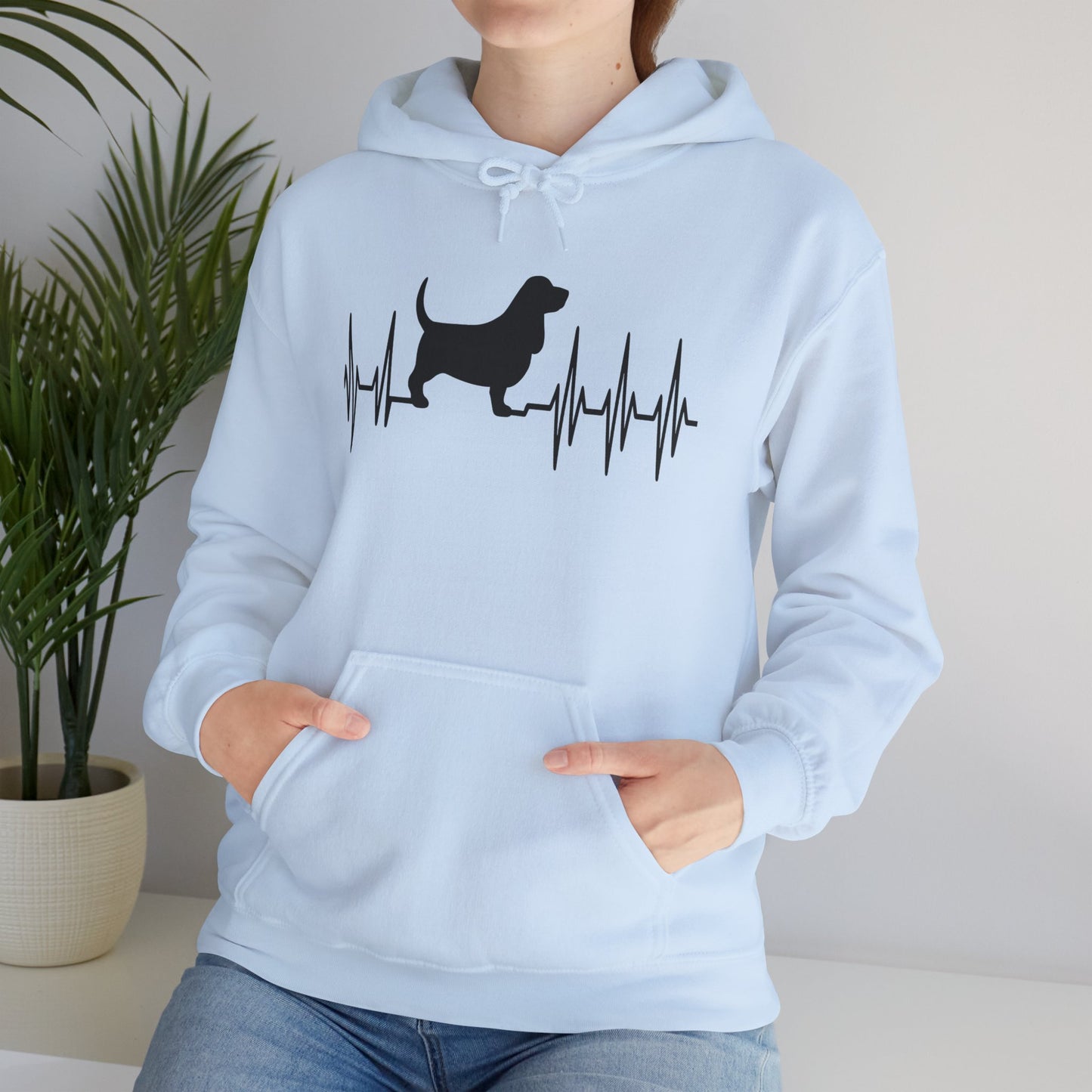 My Heart Beats For Bassets Unisex Hoodie