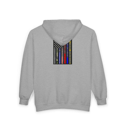 No One Fights Alone Unisex Full Zip Hoodie
